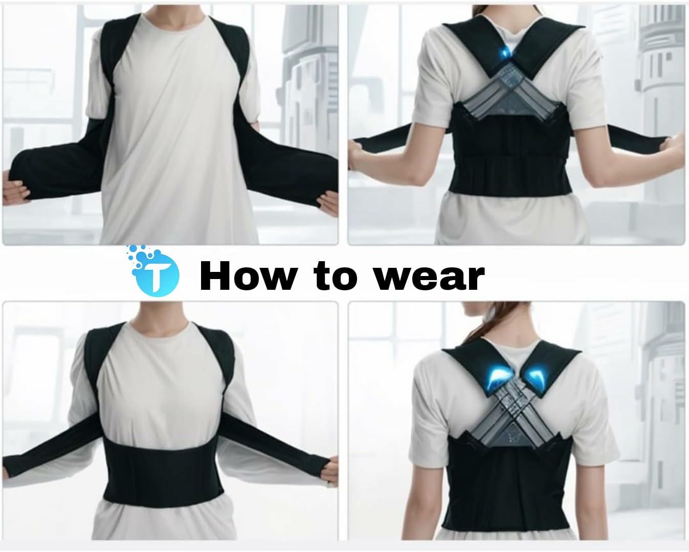 Dotzone Adjustable Back Posture Corrector for Men & Women